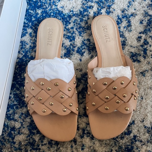 ❌SOLD❌Schutz Betisa Slide in Honey Beige 39 / 9 - Picture 4 of 8